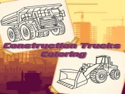 Construction Trucks Coloring Online Art Games on taptohit.com