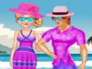 Couple Hawaii Vacation Online Dress-up Games on taptohit.com