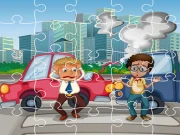 Crash Car Jigsaw Online Puzzle Games on taptohit.com