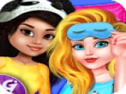 Crazy BFF Princess PJ Night Out Party Online kids Games on taptohit.com