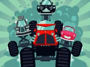 Crazy Monster Trucks Memory Online Puzzle Games on taptohit.com