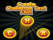 Create Challenge Text Fast Online Casual Games on taptohit.com