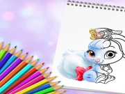 Cute Animals Coloring Book Online Dress-up Games on taptohit.com