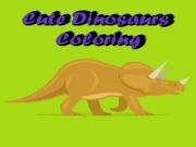 Cute Dinosaurs Coloring Online Art Games on taptohit.com