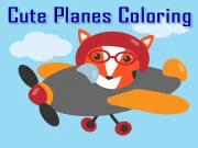 Cute Planes Coloring Online Art Games on taptohit.com