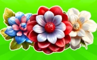 Dice Puzzles Flowers! Online 2048 Games on taptohit.com