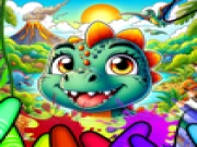 Dinosaur Kingdom Colors Page Online coloring Games on taptohit.com