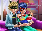 Dotted Girl Family Day Online Dress-up Games on taptohit.com