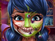 Dotted Girl Halloween Makeup Online Dress-up Games on taptohit.com