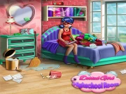 Dotted Girl Highschool Room Online Dress-up Games on taptohit.com