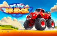 Draw Bridge 3D - Monster Truck Online drawing Games on taptohit.com