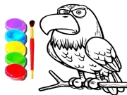 Eagle Coloring Book Online Art Games on taptohit.com