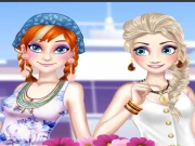 Ella and Anna Spring Break Online Dress-up Games on taptohit.com