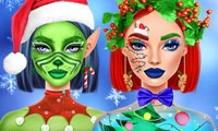 Ellie Christmas Makeup Online Dress-up Games on taptohit.com