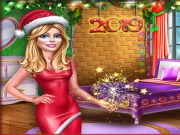 Ellie New Year Room Deco Online Dress-up Games on taptohit.com