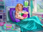 Ellie Twins Birth Online Dress-up Games on taptohit.com