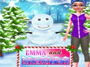Emma And Snowman Christmas Online Dress-up Games on taptohit.com