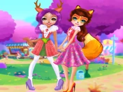 Enchanting Animal Spirits Online Dress-up Games on taptohit.com