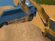 Excavator Driving Challenge Online Sports Games on taptohit.com