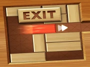 EXIT unblock red wood block Online Puzzle Games on taptohit.com