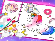 Fabulous Cute Unicorn Coloring Book Online Dress-up Games on taptohit.com