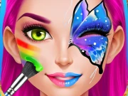 Face Paint Party! Girls Salon Online Casual Games on taptohit.com