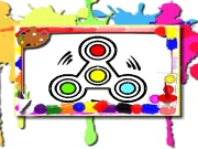 Fidget Spinner Coloring Book Online Art Games on taptohit.com