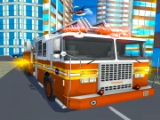 Fire City Truck Rescue Driving Simulator Online Adventure Games on taptohit.com