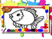 Fish Coloring Book Online Art Games on taptohit.com