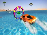 Floating Water Surfer Car Driving : Beach Racing Online Racing & Driving Games on taptohit.com