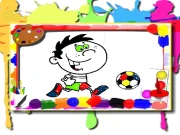 Football Coloring Time Online Football Games on taptohit.com