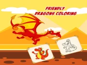 Friendly Dragons Coloring Online Art Games on taptohit.com