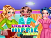 Friends Hippie Trends Online Dress-up Games on taptohit.com
