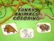 Funky Animals Coloring Online Art Games on taptohit.com
