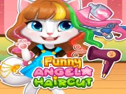 Funny Angela Haircut Online kids Games on taptohit.com