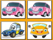 Funny Cars Memory Online Puzzle Games on taptohit.com