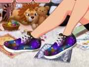 Galaxy Shoes Online Dress-up Games on taptohit.com