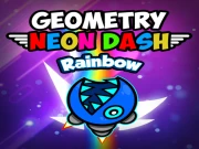 Geometry Neon Dash Rainbow Online Casual Games on taptohit.com