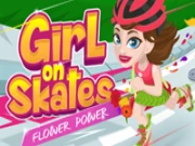 Girl on Skates: Flower Power Online Agility Games on taptohit.com