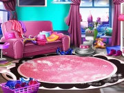 Girly House Cleaning Online Dress-up Games on taptohit.com