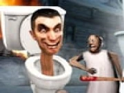 Granny Kill Skibidi Toilet Behind Online fighting Games on taptohit.com