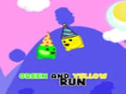Green and Yellow Run Online adventure Games on taptohit.com