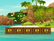 Green Ninja Run Online Agility Games on taptohit.com
