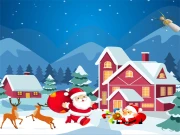 Happy Christmas Slide Online Puzzle Games on taptohit.com