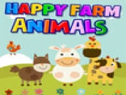 Happy Farm Animals Online kids Games on taptohit.com