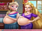 Happy Princesses Pregnant Bffs Online Dress-up Games on taptohit.com