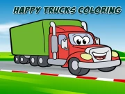 Happy Trucks Coloring Online Puzzle Games on taptohit.com