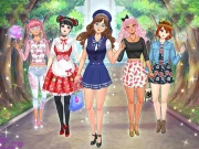 High School Anime Dress Up Online Dress-up Games on taptohit.com