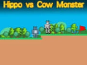 Hippo vs Cow Monster Online adventure Games on taptohit.com