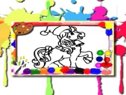 Horse Coloring Book Online Art Games on taptohit.com